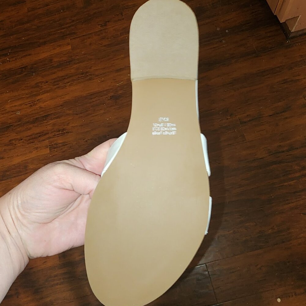 French Sole White Leather Alibi Sandals NWT Size 8.5 - Picture 6 of 8